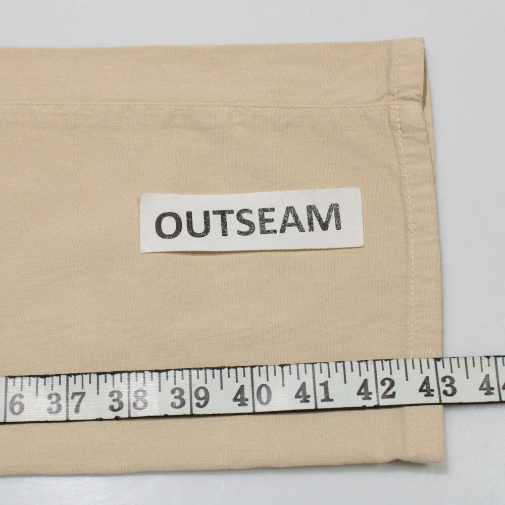 Monfrere NWT 5 Pocket Jeans Size 30 US Slim Straight Beige Cotton & Linen